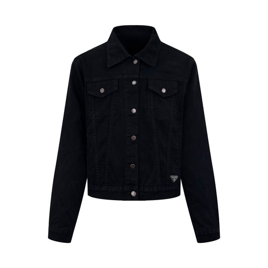 2026 New Triangle Brand Logo Denim Jacket (25301-B80)