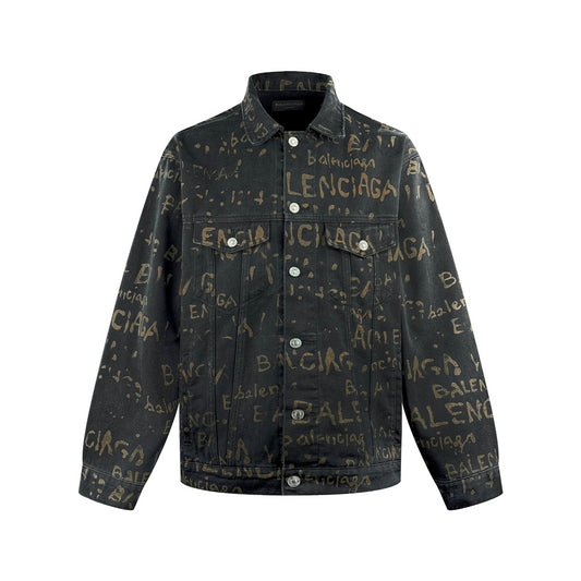 2026 New Balen Washed All-Over Print Jacket (24056-C30)