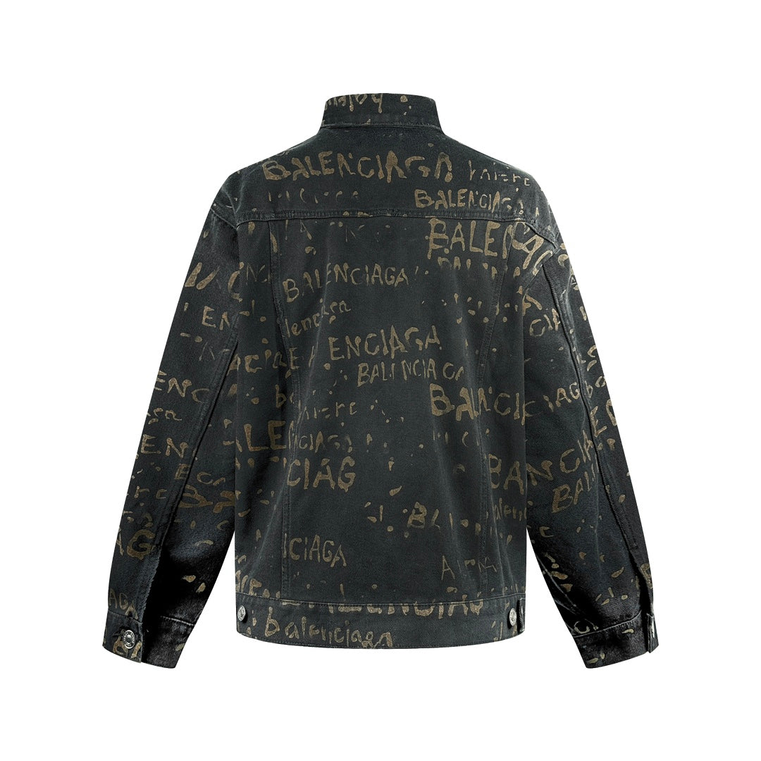 2026 New Balen Washed All-Over Print Jacket (24056-C30)