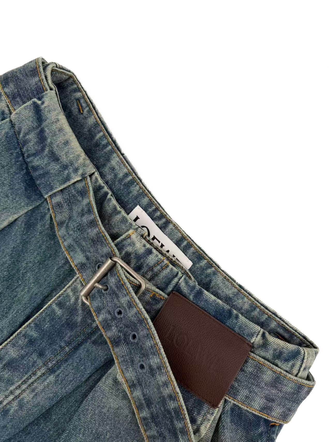 2026 Women’s Way Leather Patch Jeans (EE408)