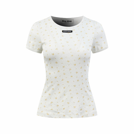 2026 Women’s MM Floral Short-Sleeved T-Shirt (FF745)