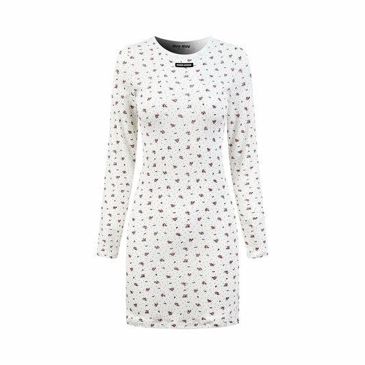 2026 Women’s MM Floral Long-Sleeved Dress (FF746)