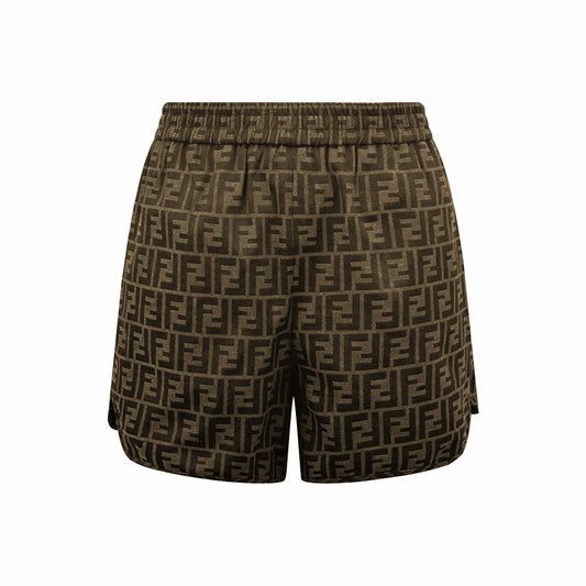 2026 Women’s FF All-over Print Casual Shorts (DD134)