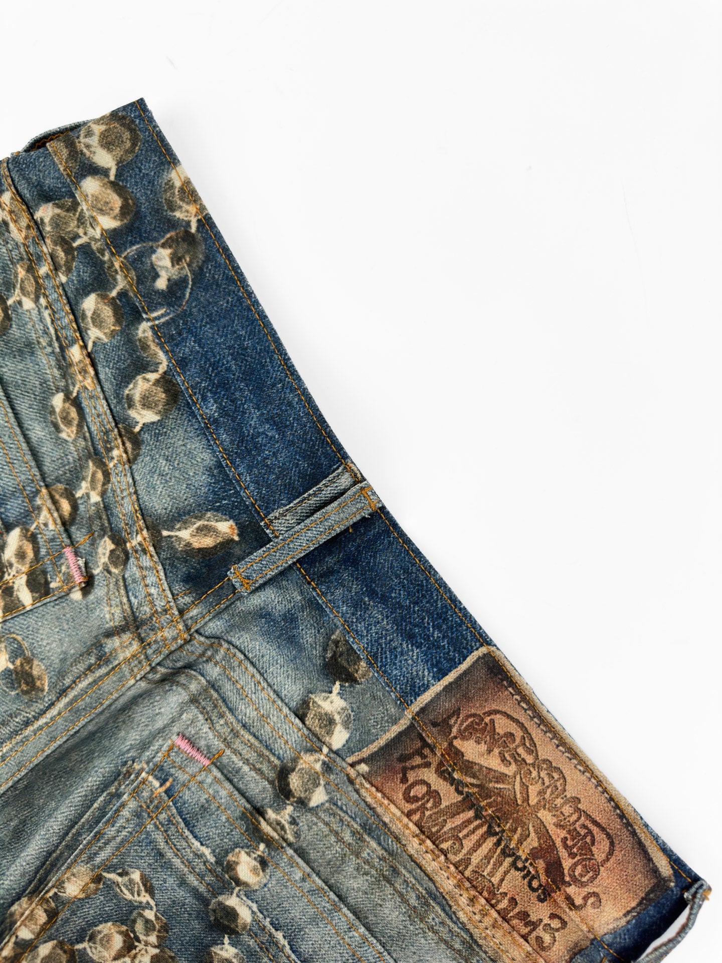 2026 Women's Acn Optical Illusion Striped Dyed Jeans (EE416)