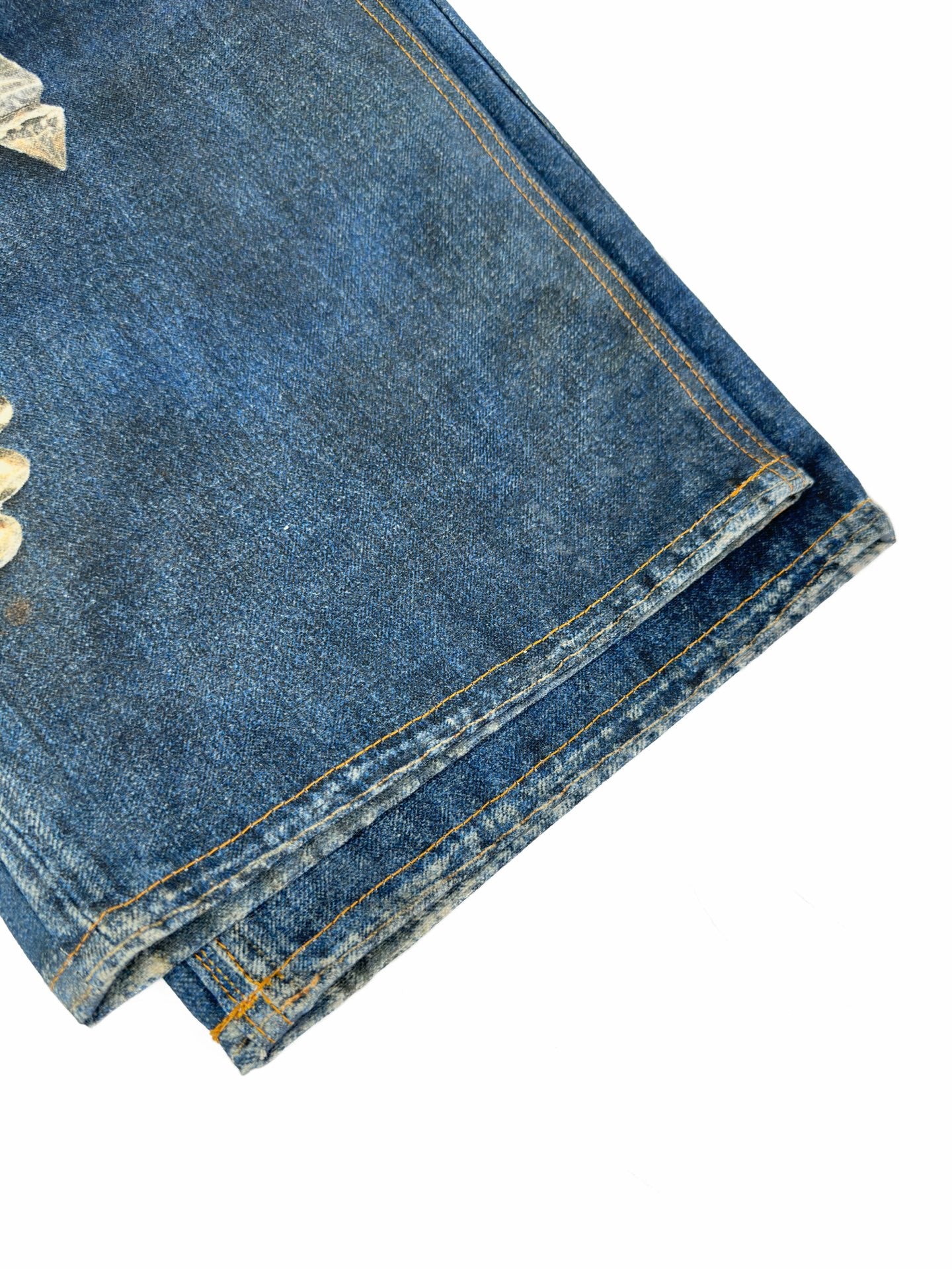 2026 Women's Acn Optical Illusion Striped Dyed Jeans (EE416)