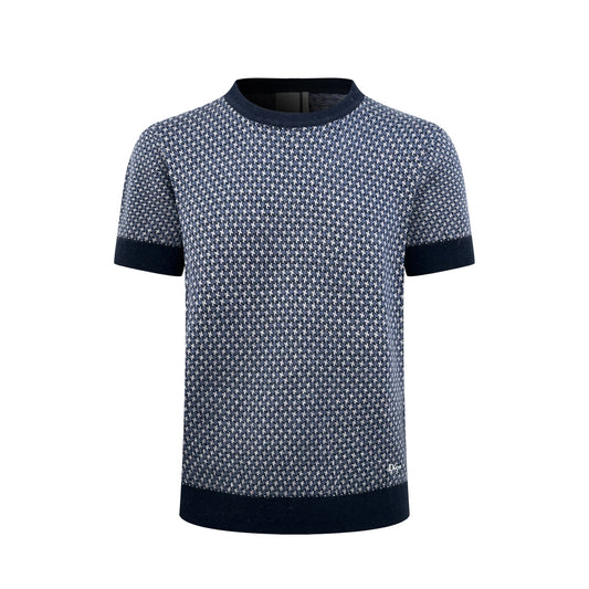 2026 New Arrival CD Jacquard Embroidered Short-Sleeved Jumper (AA589-A75)