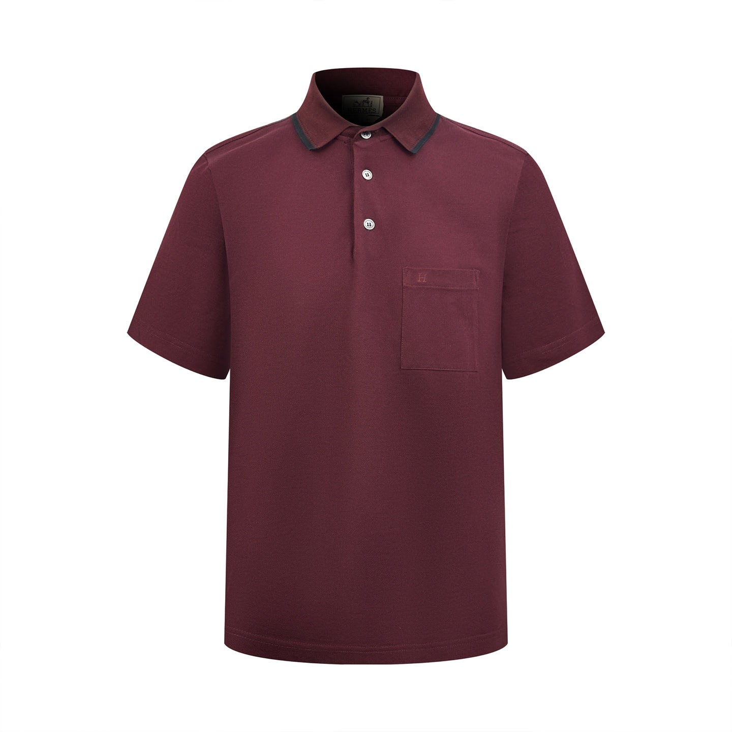 2026 New Saint L Poloshirt mit gestickten Streifen (MM025-A55)