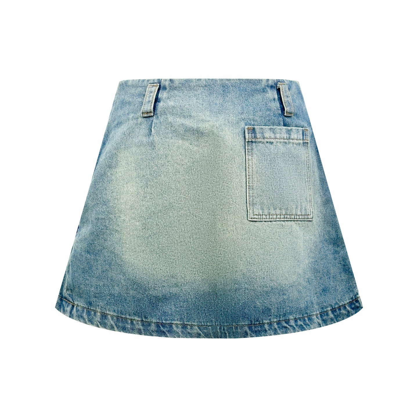 2026 Women’s Way Leather Denim Mini Skirt (EE417)