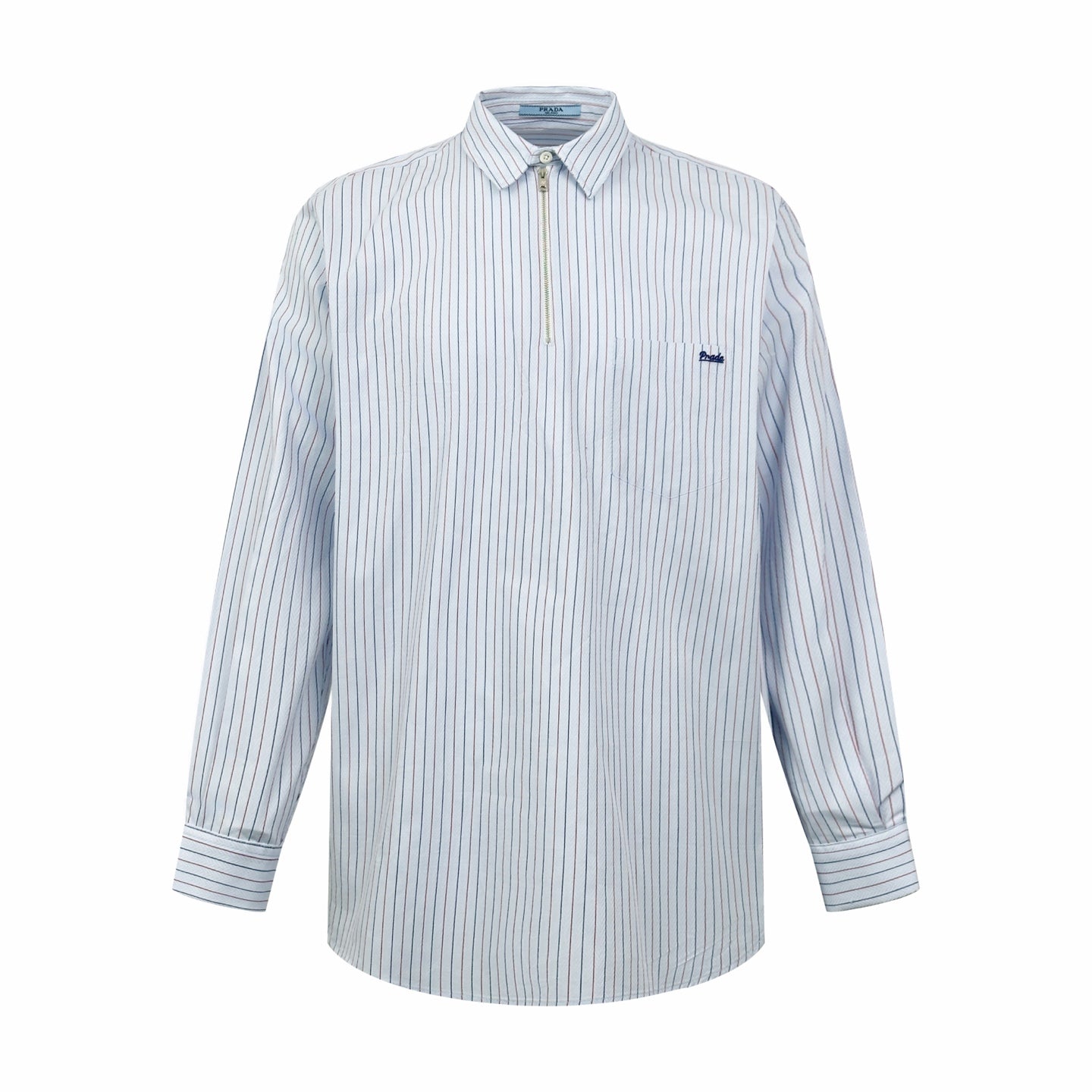 2026 Women's Triangle Brand Logo Striped Half-Zip Shirt (FF733)