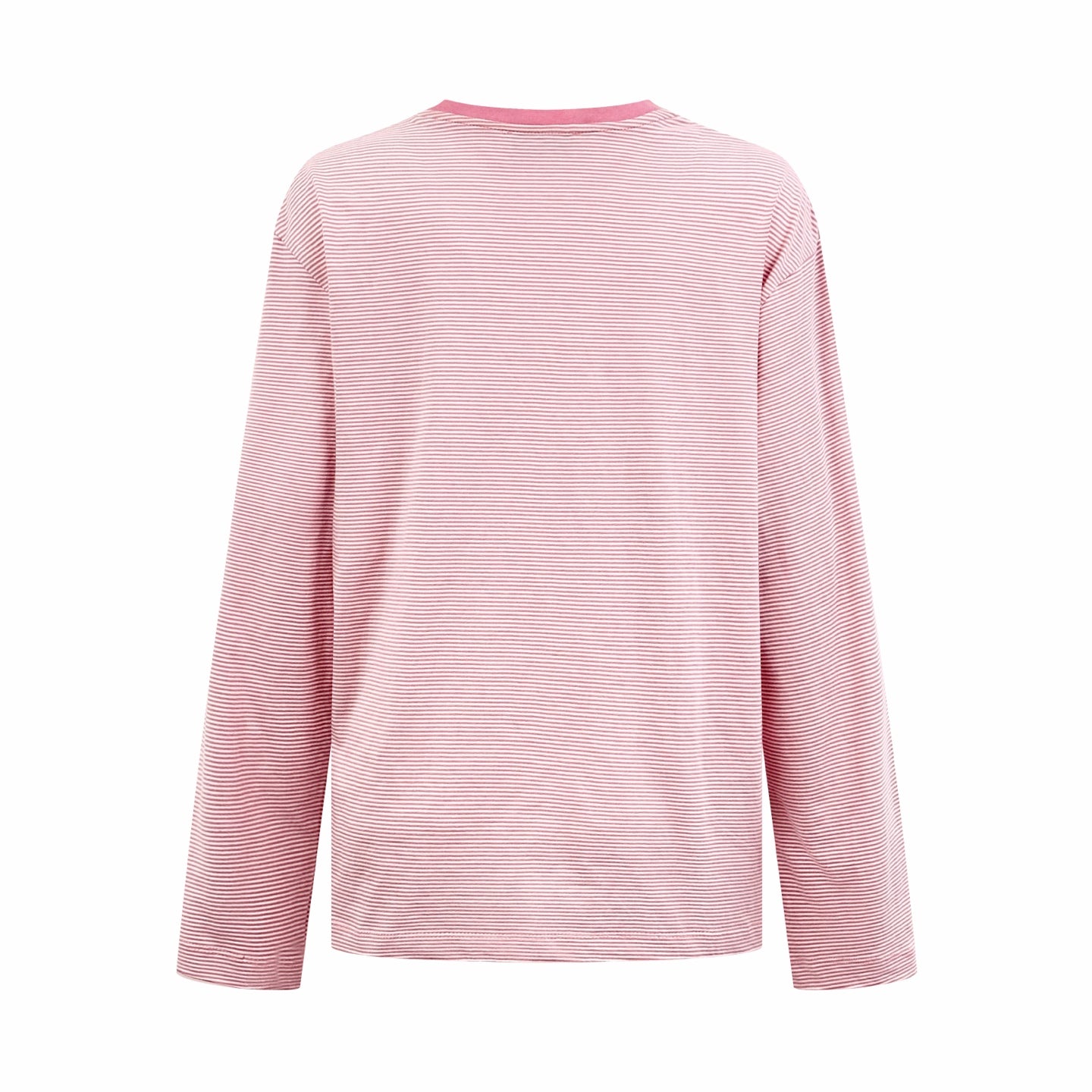 2026 Women's MM Logo Striped Long-Sleeved Shirt (FF758)