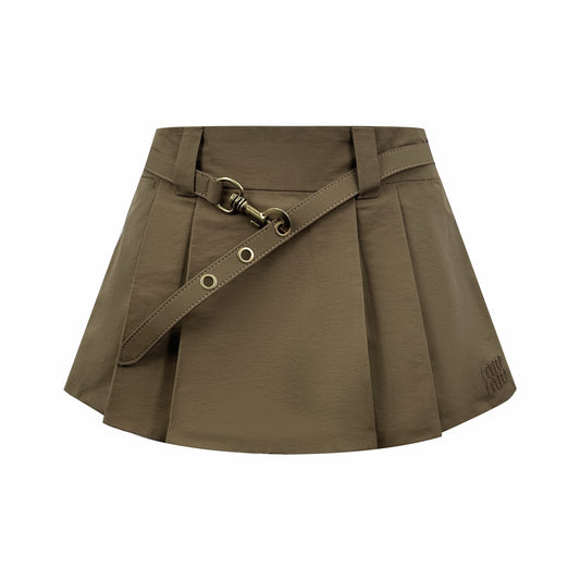 2026 Women's MM Logo Metal Belt Short Dress (FF766)