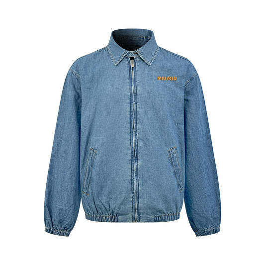 2026 New MM Embroidered Logo Denim Jacket (BB894-B65)