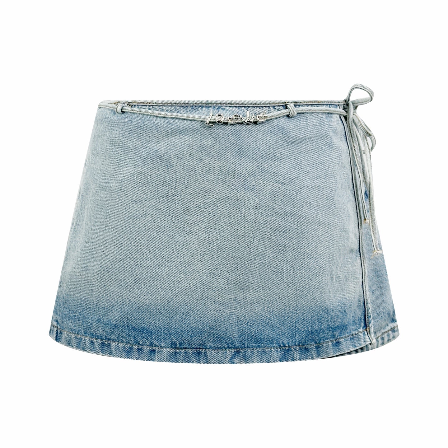 2026 Women's Way Letter Metal Denim Short Skirt (FF792)