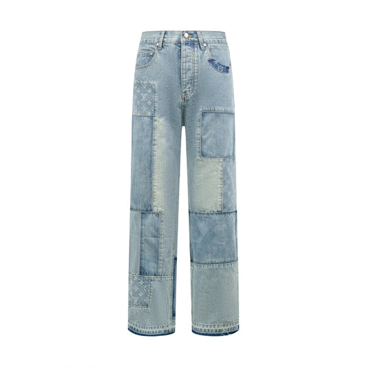 2026 new model LY logo patchwork jeans (BB885-C15)