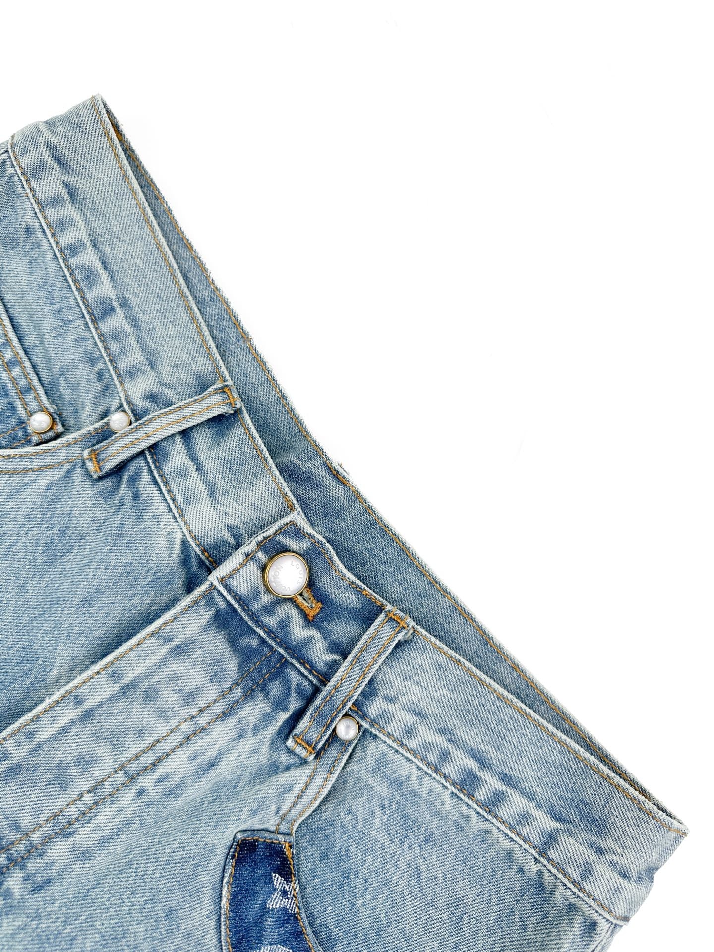 2026 new model LY logo patchwork jeans (BB885-C15)