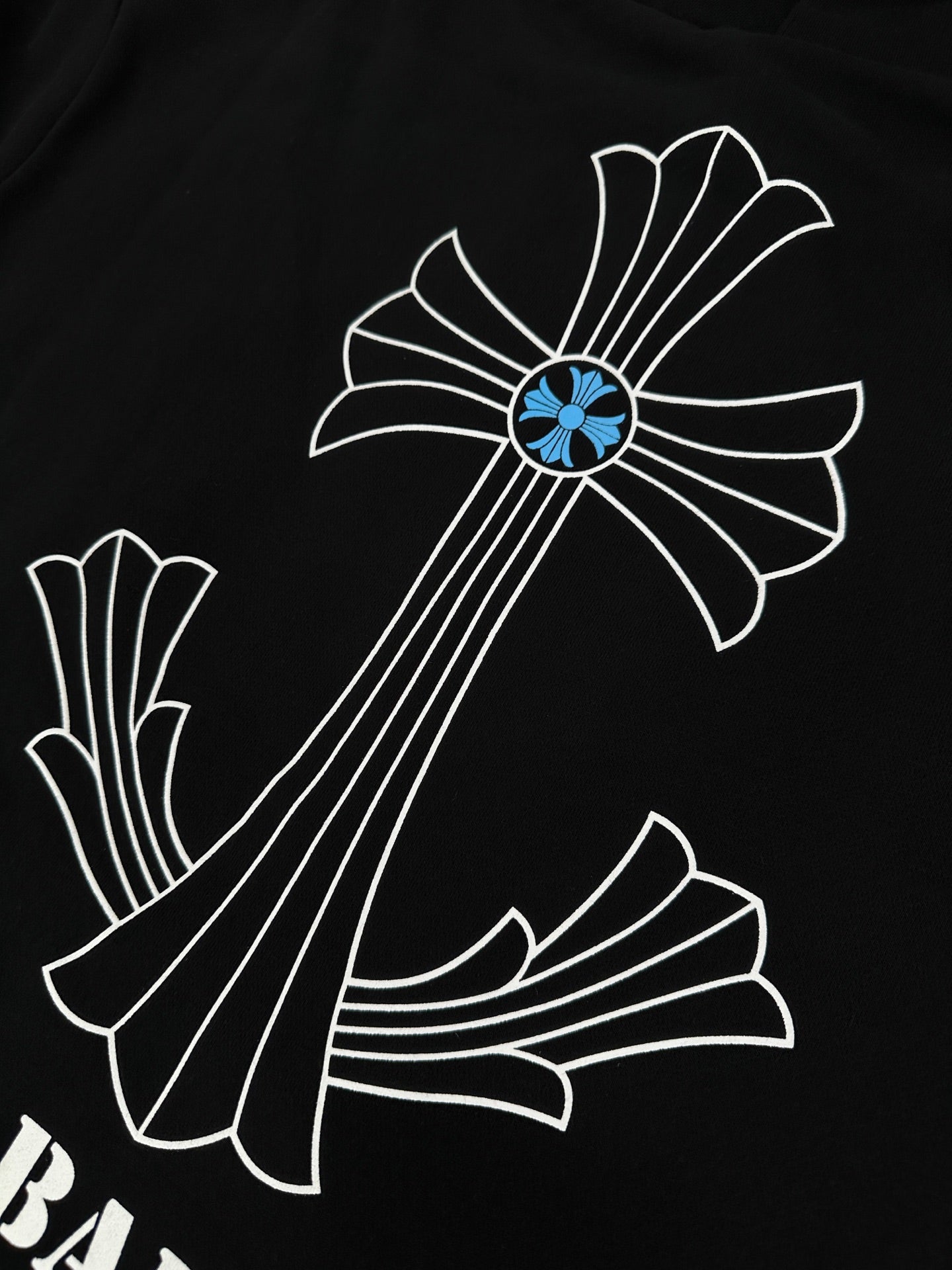 2026 New Model CH Cross-Design Printed Hooded Sweatshirt (AA676-B10)