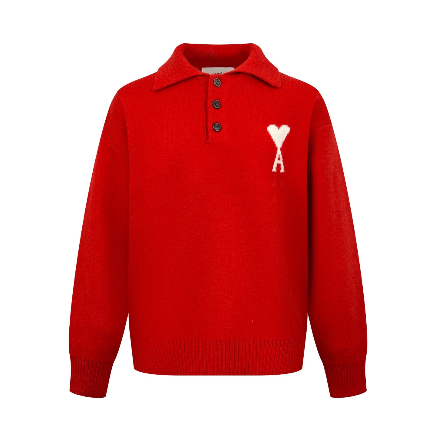 2026 New Model Heart A Heart Patterned Knitted Polo Shirt (AA648-B25)