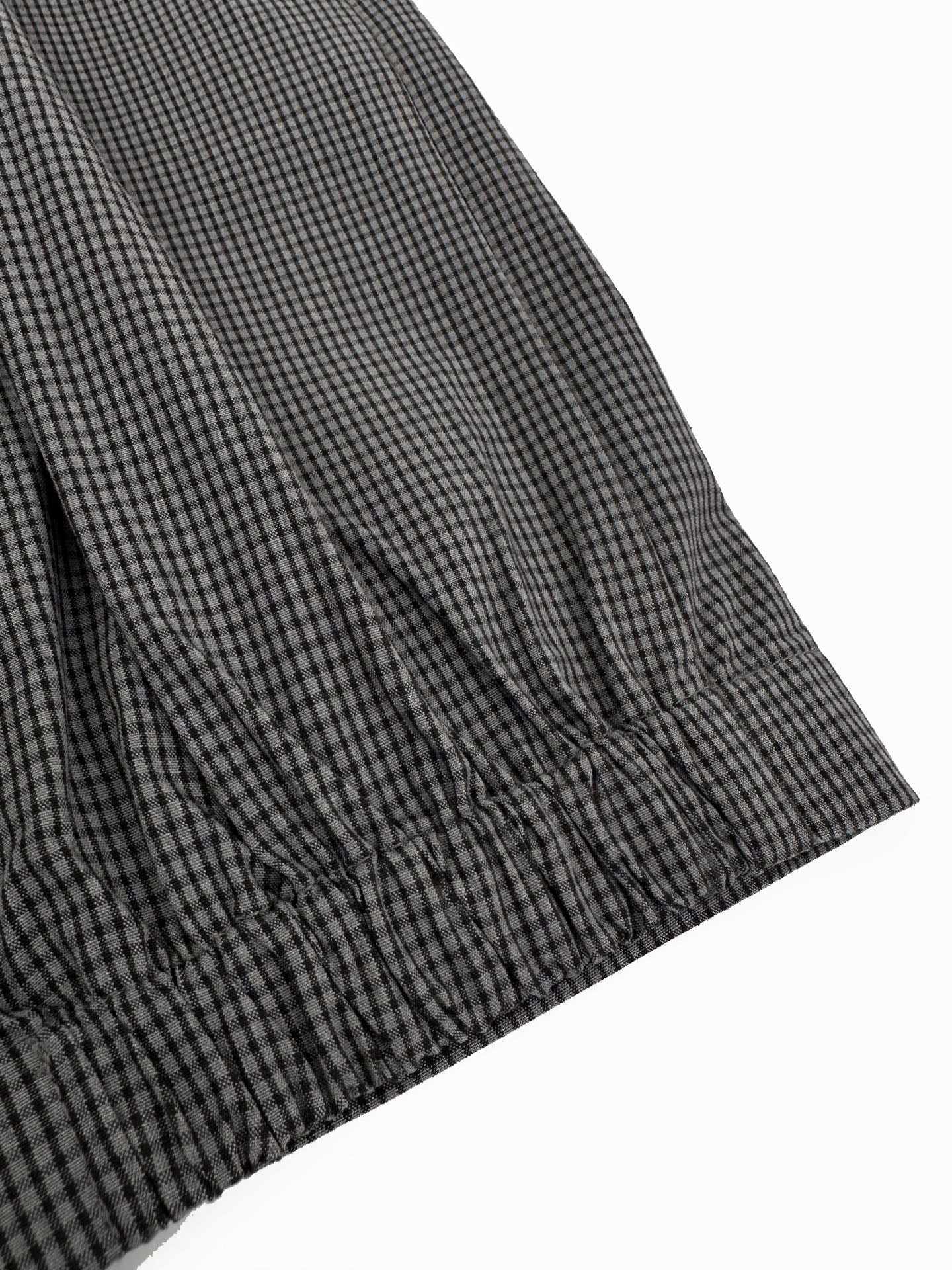 2026 Women's MM Logo Check Pattern Zip-Up Coat (FF797)