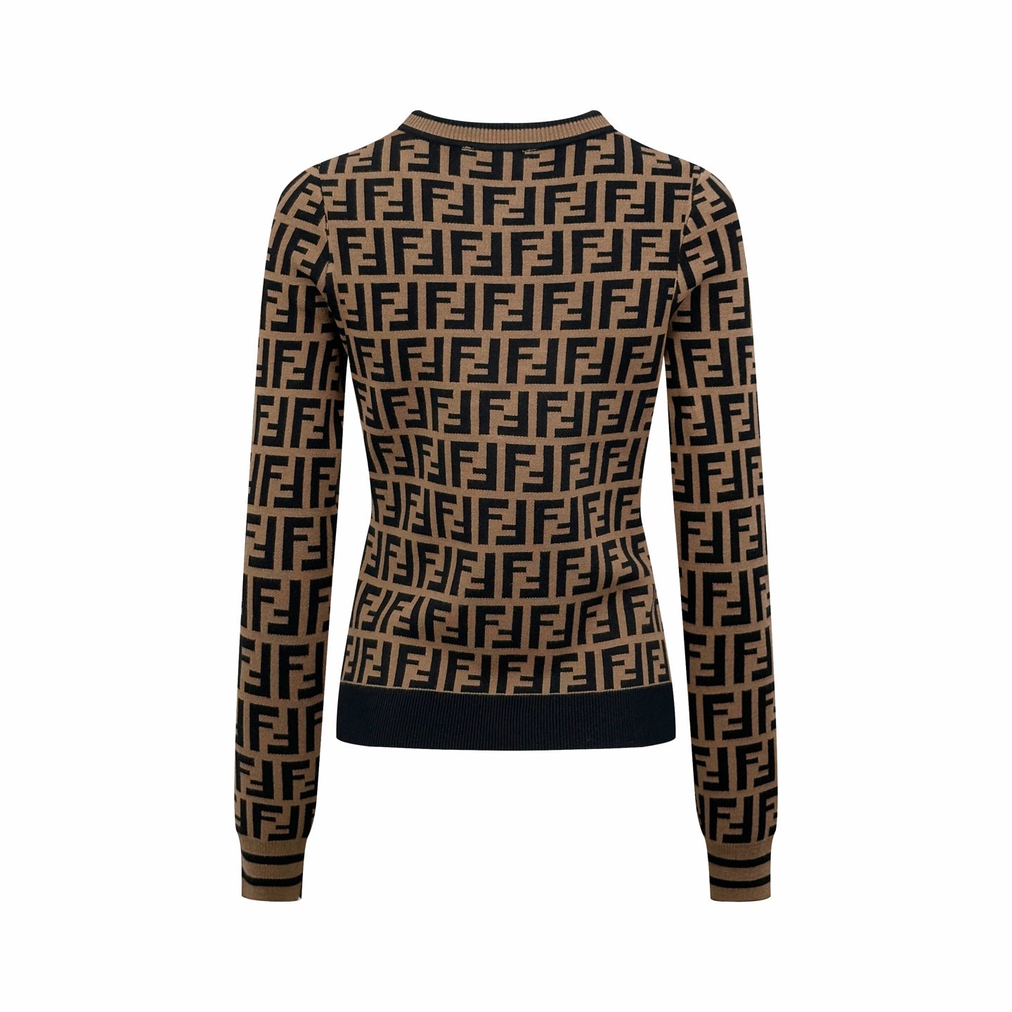 2026 Women's FF Full-Print Round-neck Sweater (DD170)