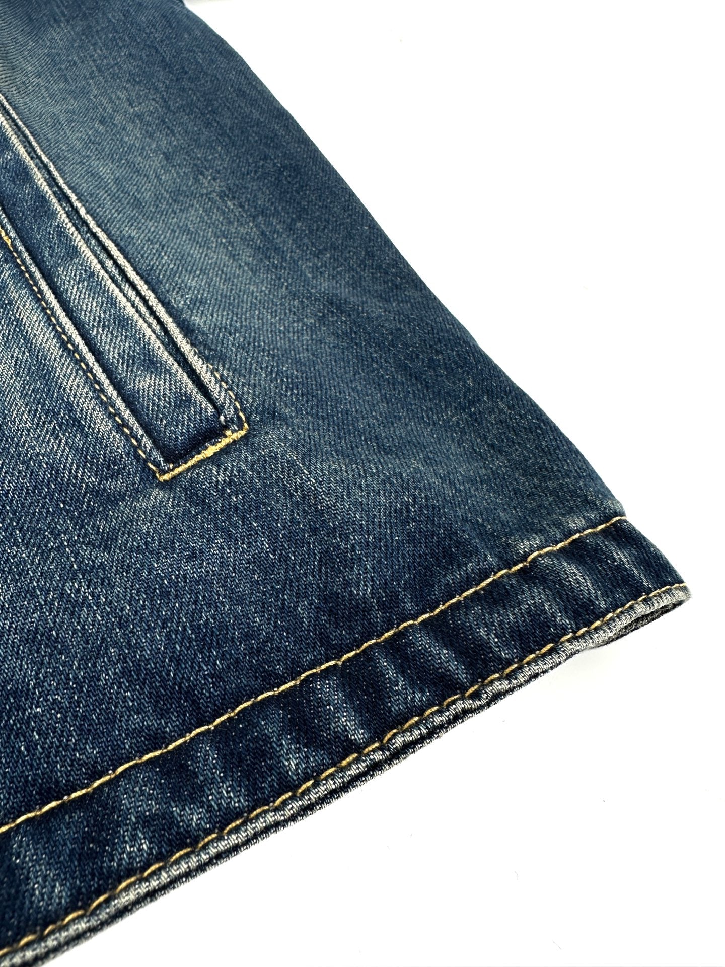 2026 New Model LY Leather Detail Denim Jacket (BB872-C25)
