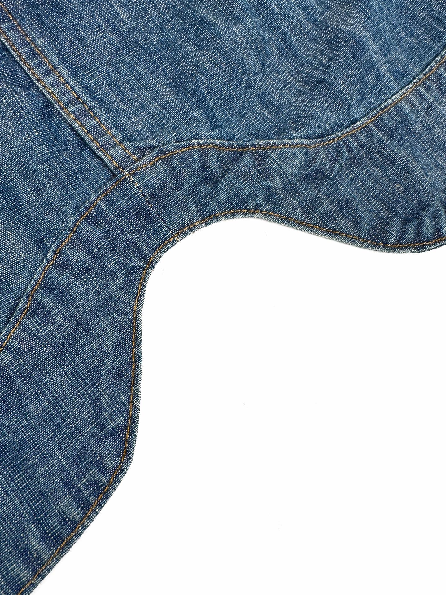 2026 Women's FF Leather Patch Denim Jacket (EE436)