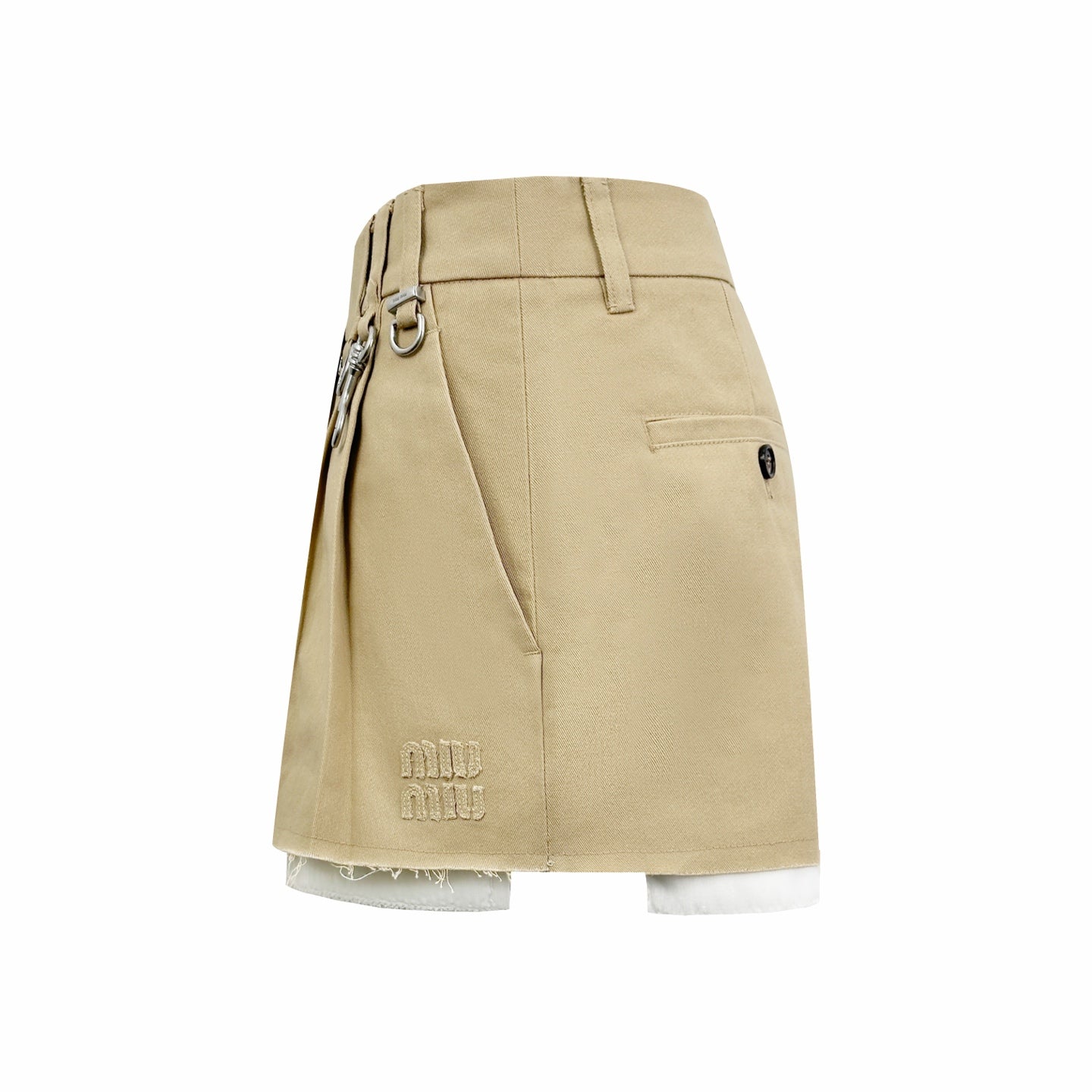 2026 Women's MM Logo Metallic Short Skirt (FF796)