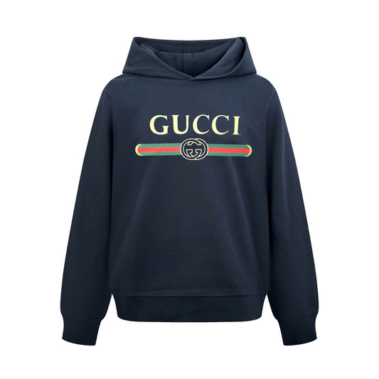 2026 New Model GU Printed Hooded Sweatshirt (AA686-B00)