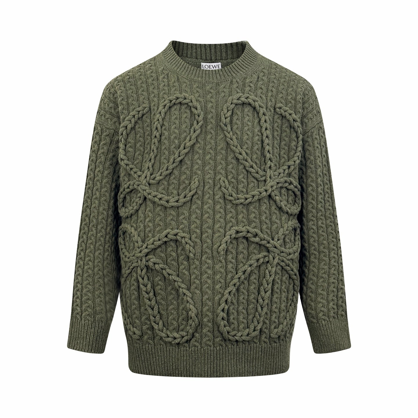 2026 New Heart A Jacquard Rundhals-Strickpullover (25374-B30)