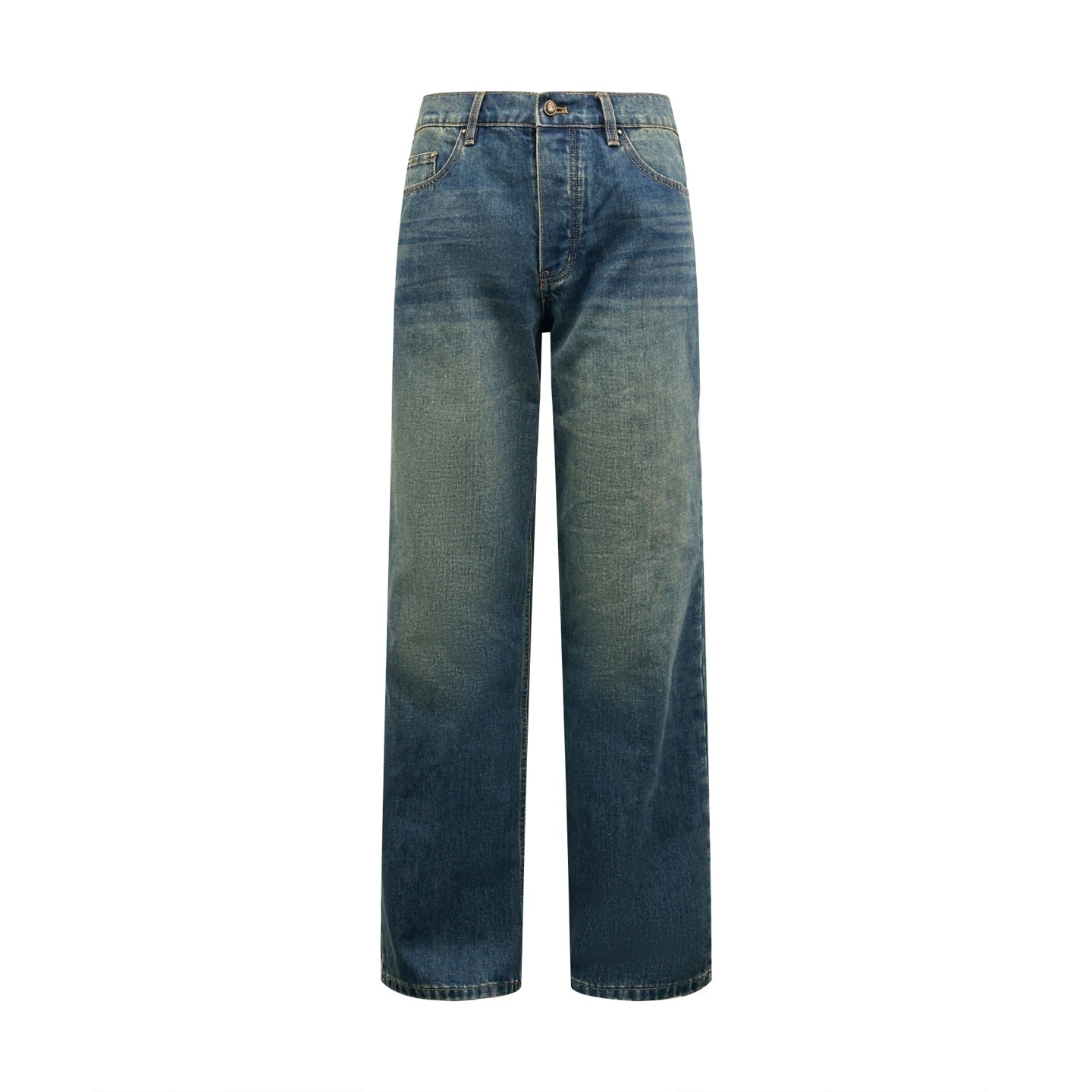 2026 New Model LY Leather Detail Pockets Denim Jeans (BB4018-B80)