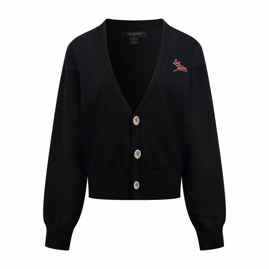 2026 Women's LY Embroidered Gemstone Cardigan Sweater (DD156)