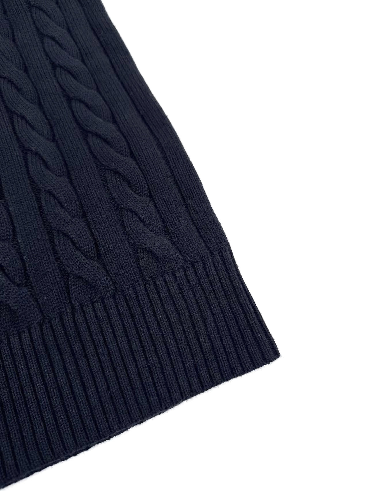 2026 New RL Decorative Knot Zip Knit Sweater (25274-B30)
