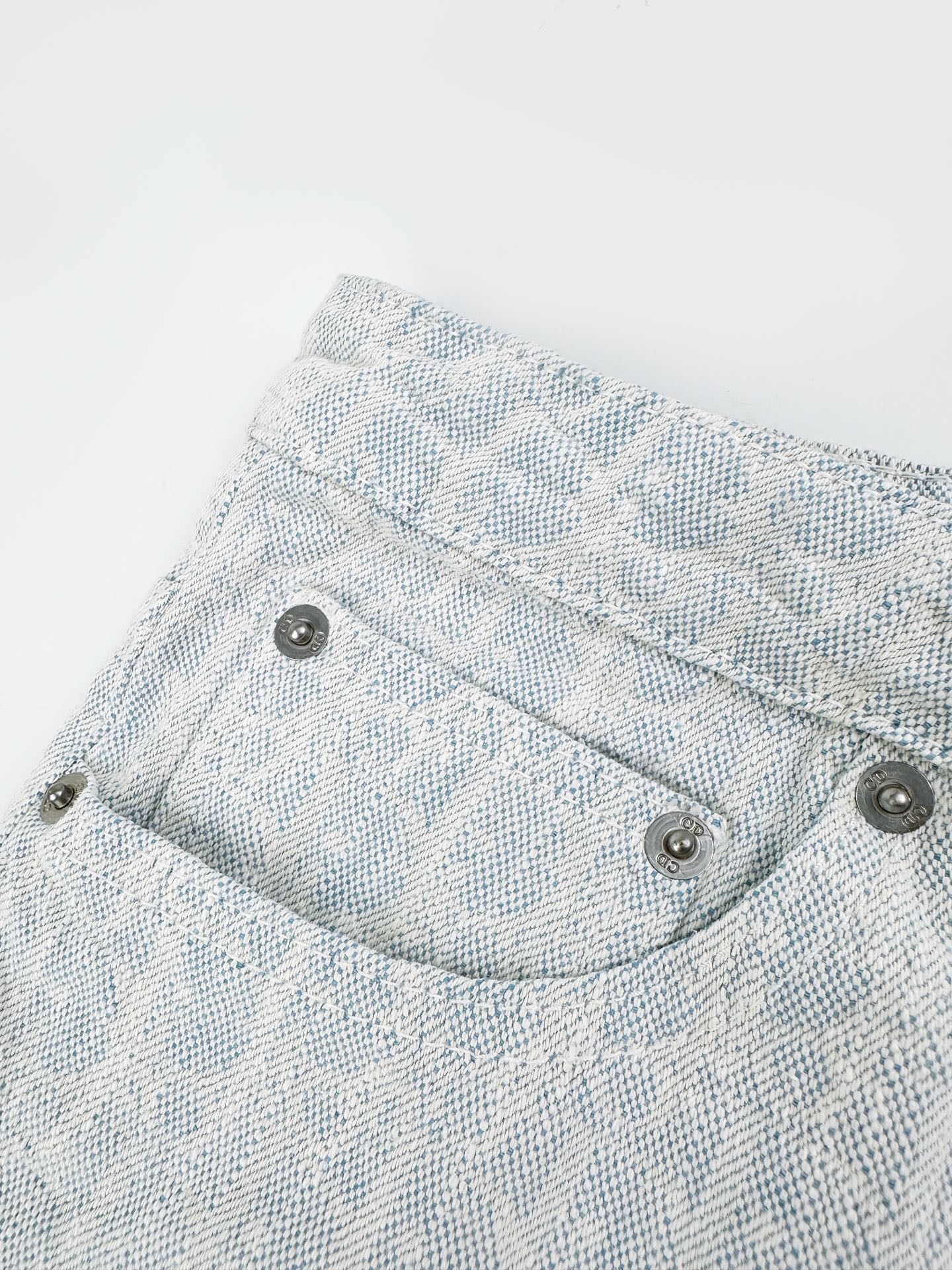 2026 Women's CD Full-Print Lettered Denim Pants (DD174)