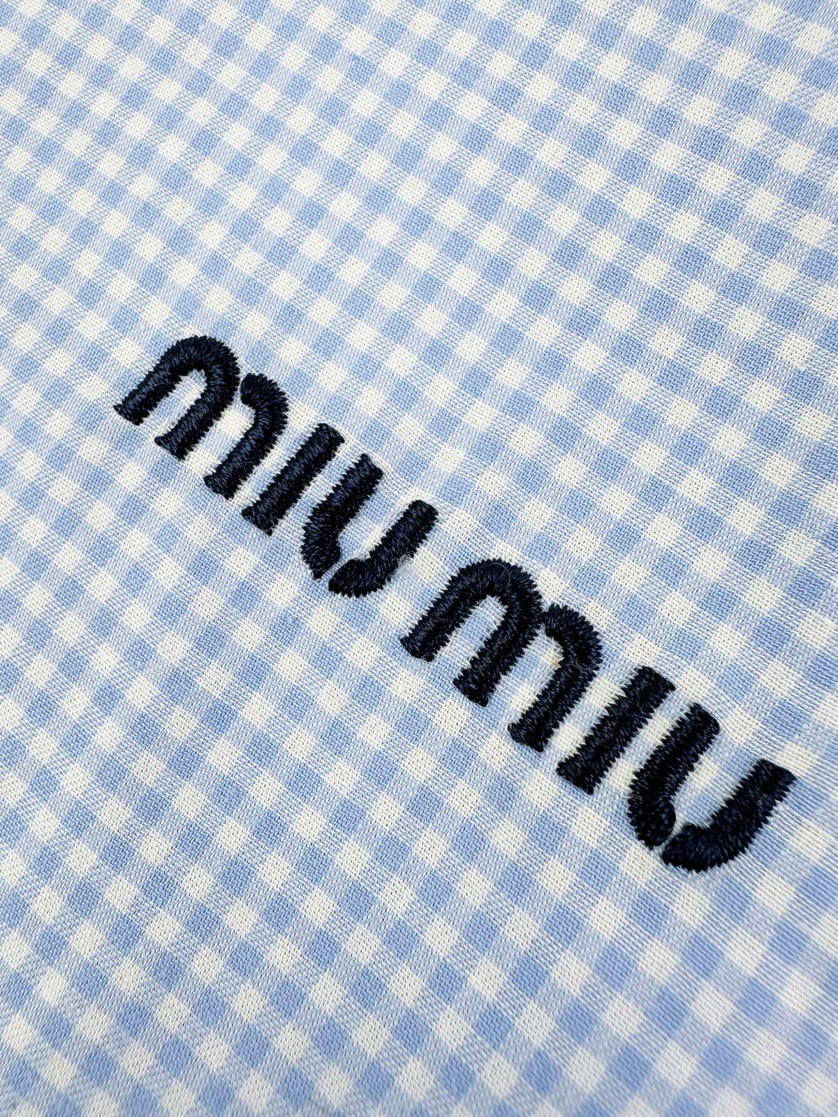 2026 Women's MM Logo Check Pattern Zip-Up Coat (FF824)