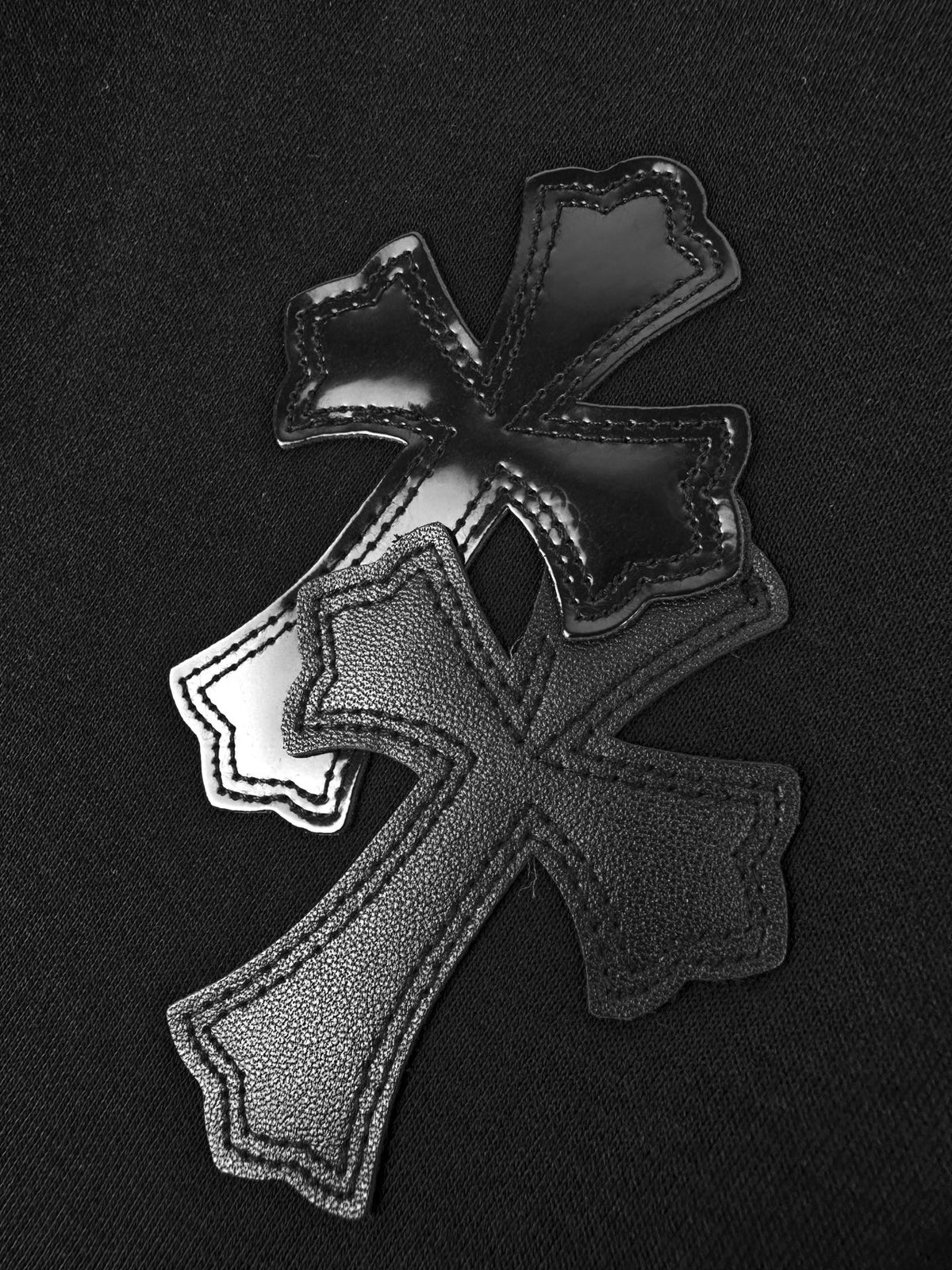 2026 New Model CH Cross Leather Patch Pants (CC7011-B90)