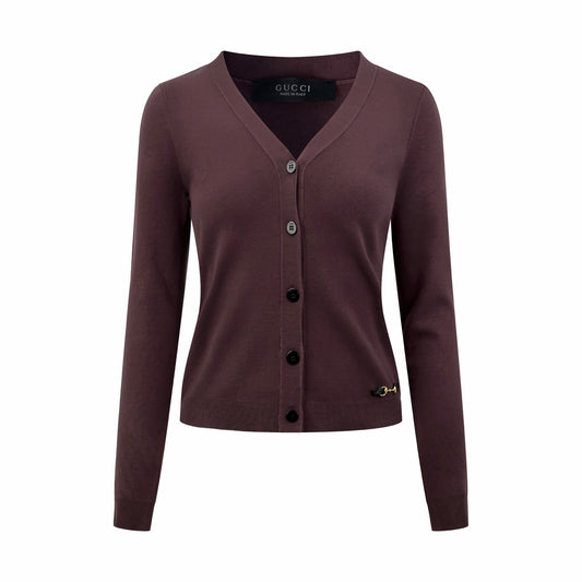 2026 Women's GU Horse Clip Collar Sweater Blazer (DD192)