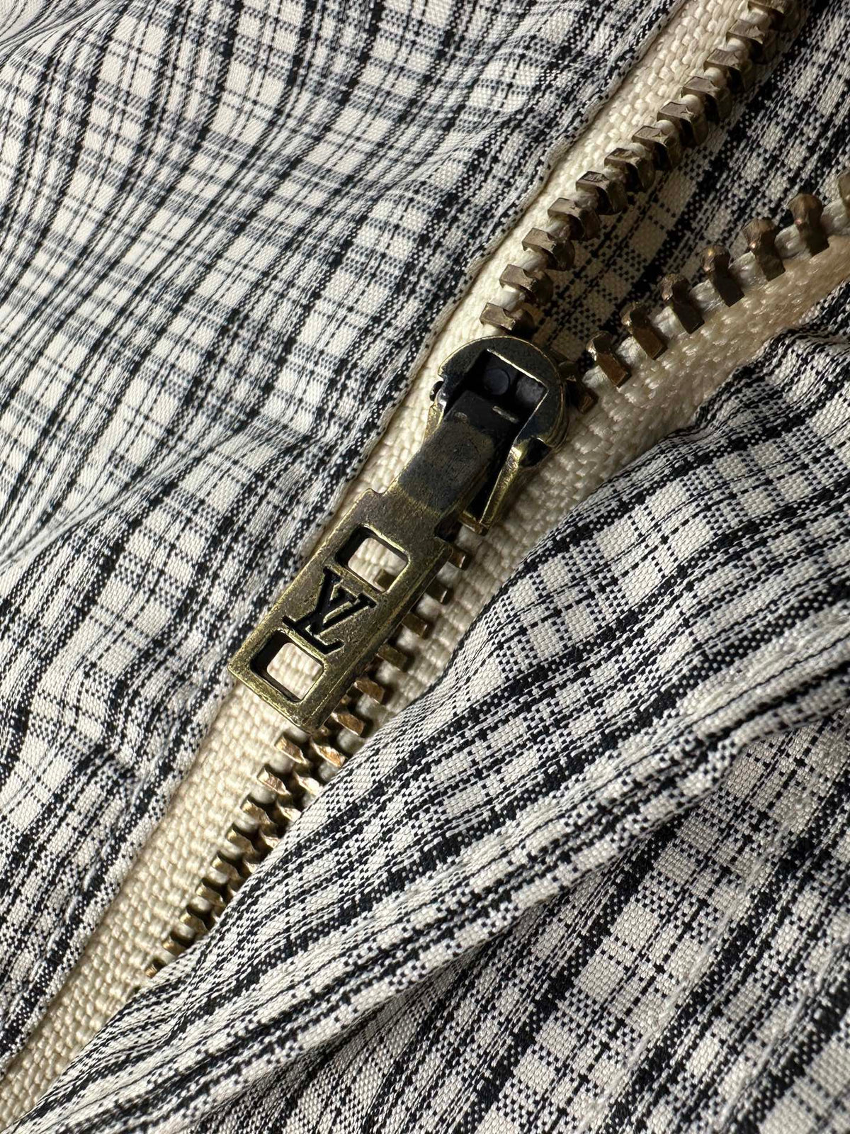 2026 new model LY logo check-pattern lined zipper pants (AA659-B85)