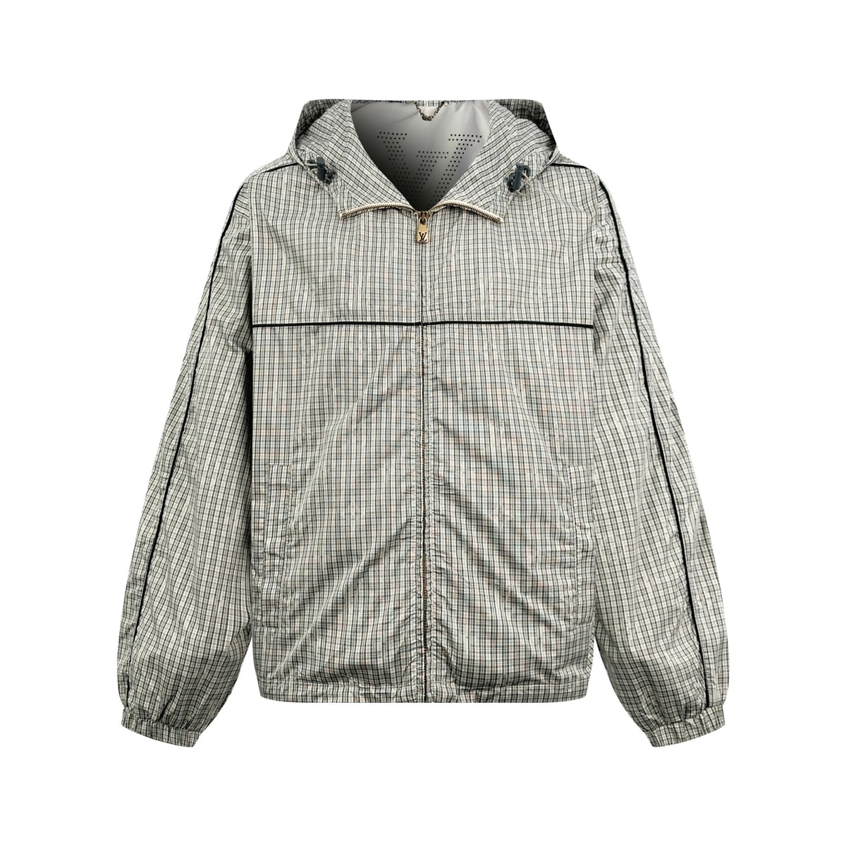 2026 New Model LY Logo Checkered Hooded Jacket (AA678-C15)