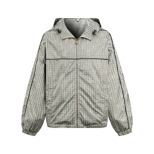 2026 New Model LY Logo Checkered Hooded Jacket (AA678-C15)