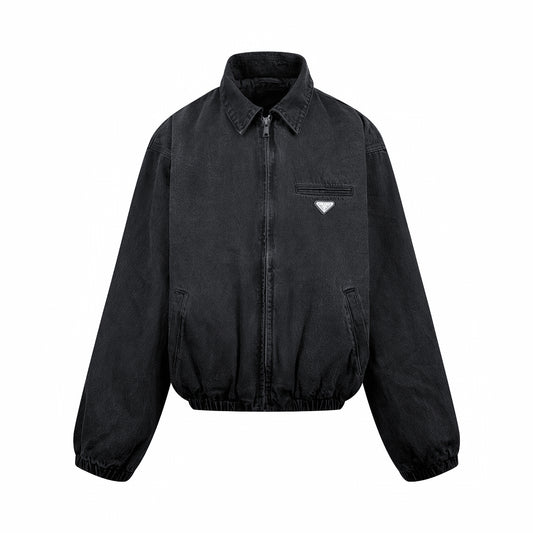 2026 New Model Triangle Brand Denim Cotton Jacket (55065-C90)