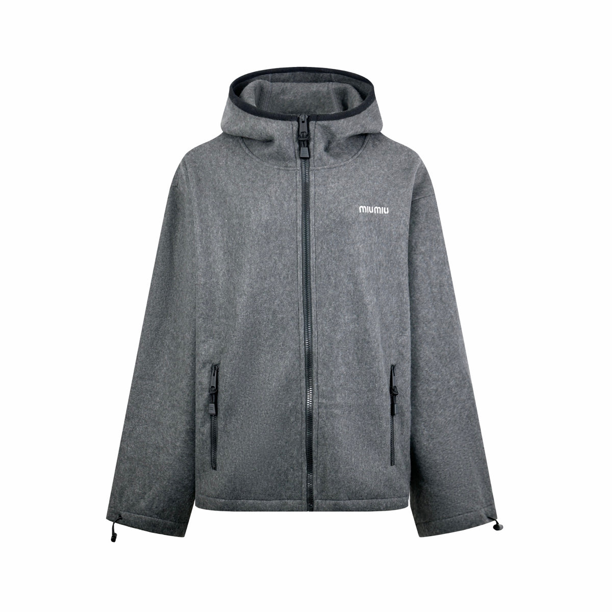 2026 Women's MM Embroidered Logo Hooded Coat (FF821)