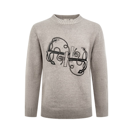 2026 New Model H-shaped Embroidered Sweater (AA691-B35)