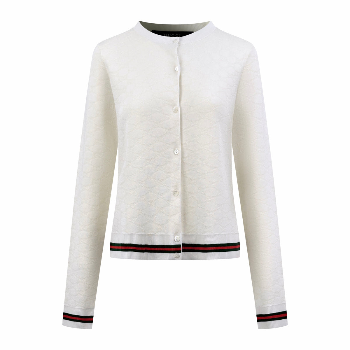 2026 Women's GU Full-Print Jacquard Sweater Blazer (DD183)
