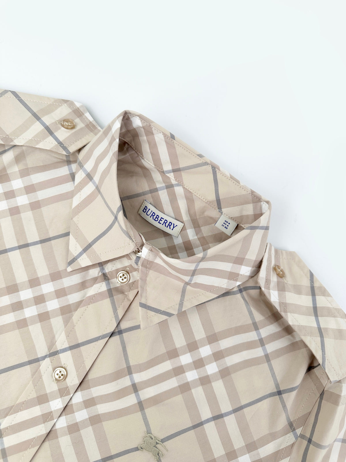 2026 Women's BBR Embroidered Checkered Shirt-style Dress (DD180)