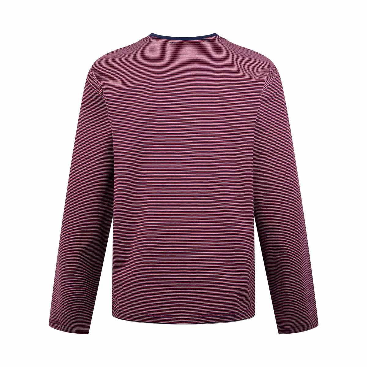 2026 Women's MM Logo Striped Henry Collar Long Sleeve (FF815)