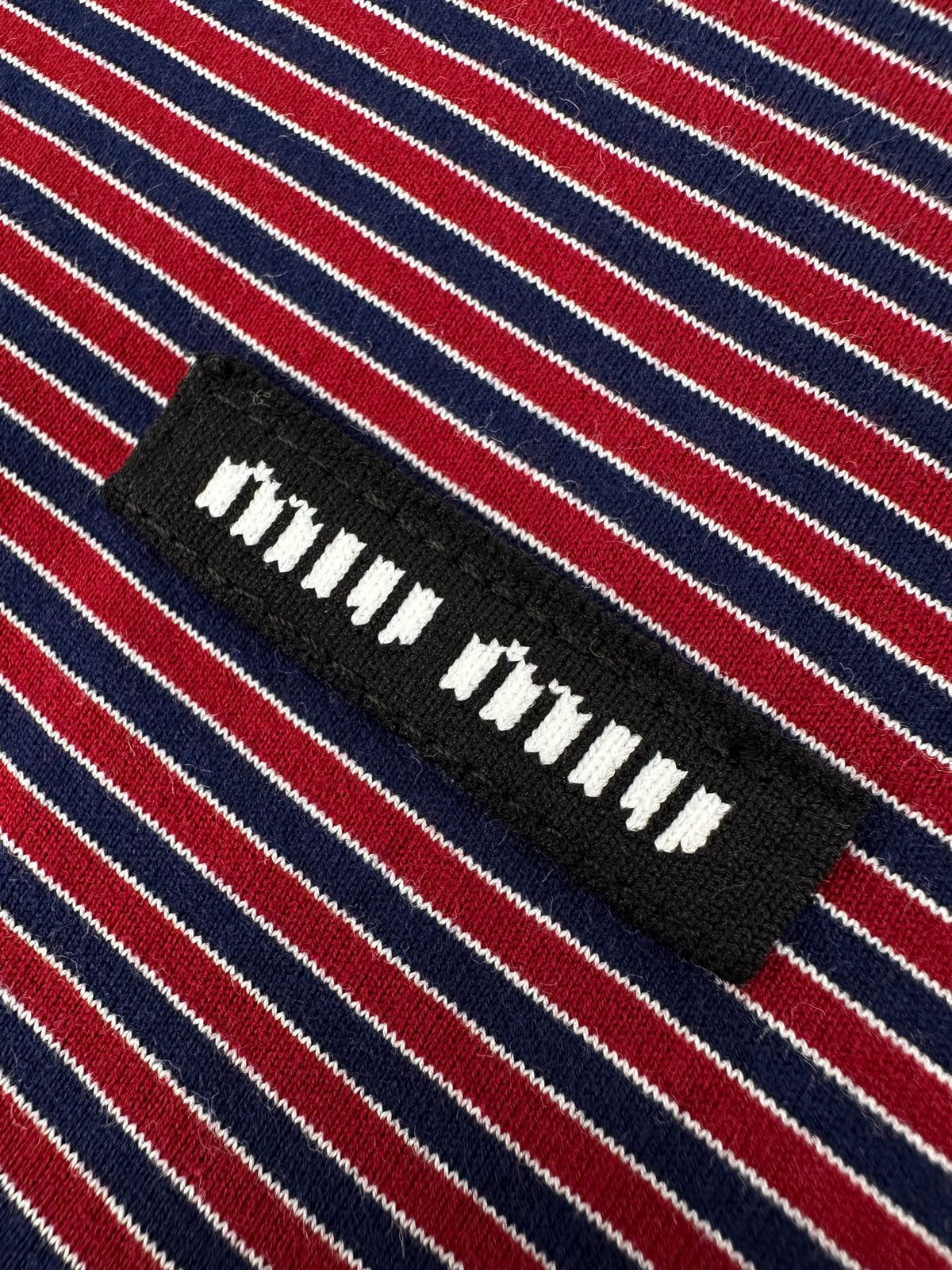 2026 Women's MM Logo Striped Henry Collar Long Sleeve (FF815)