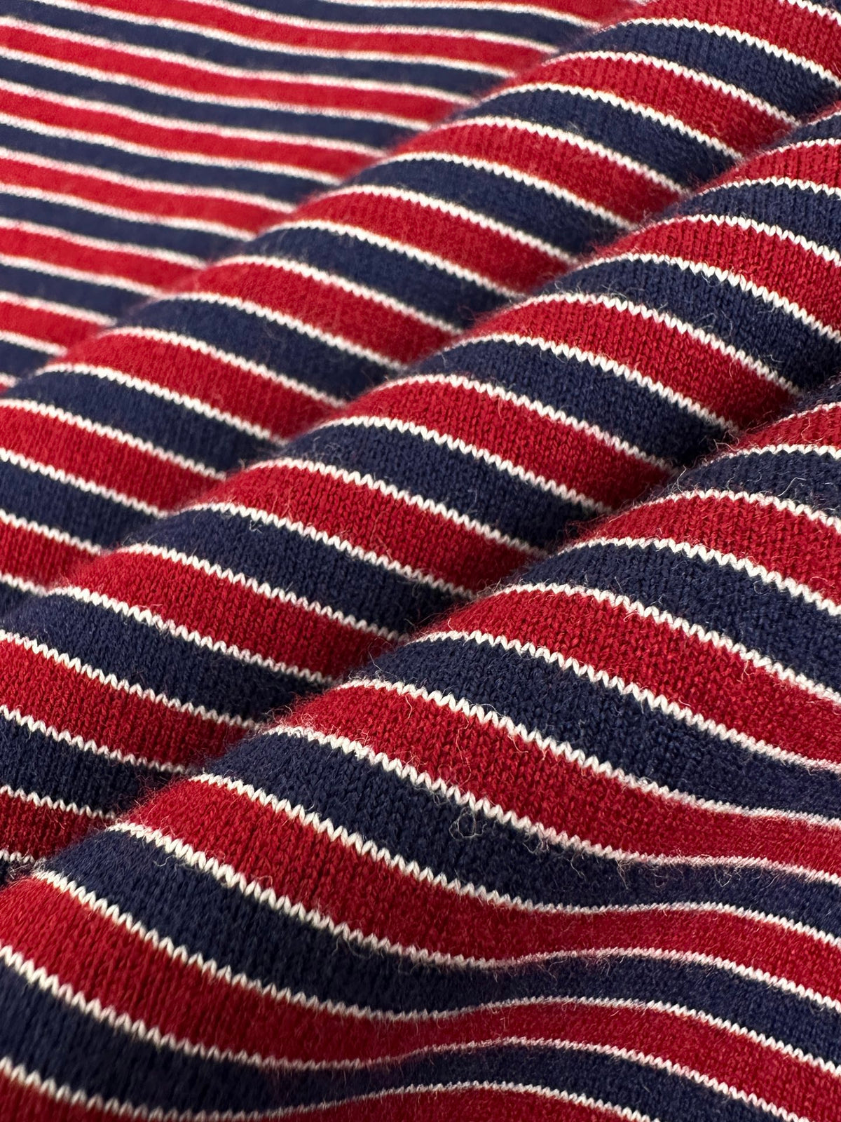 2026 Women's MM Logo Striped Henry Collar Long Sleeve (FF815)