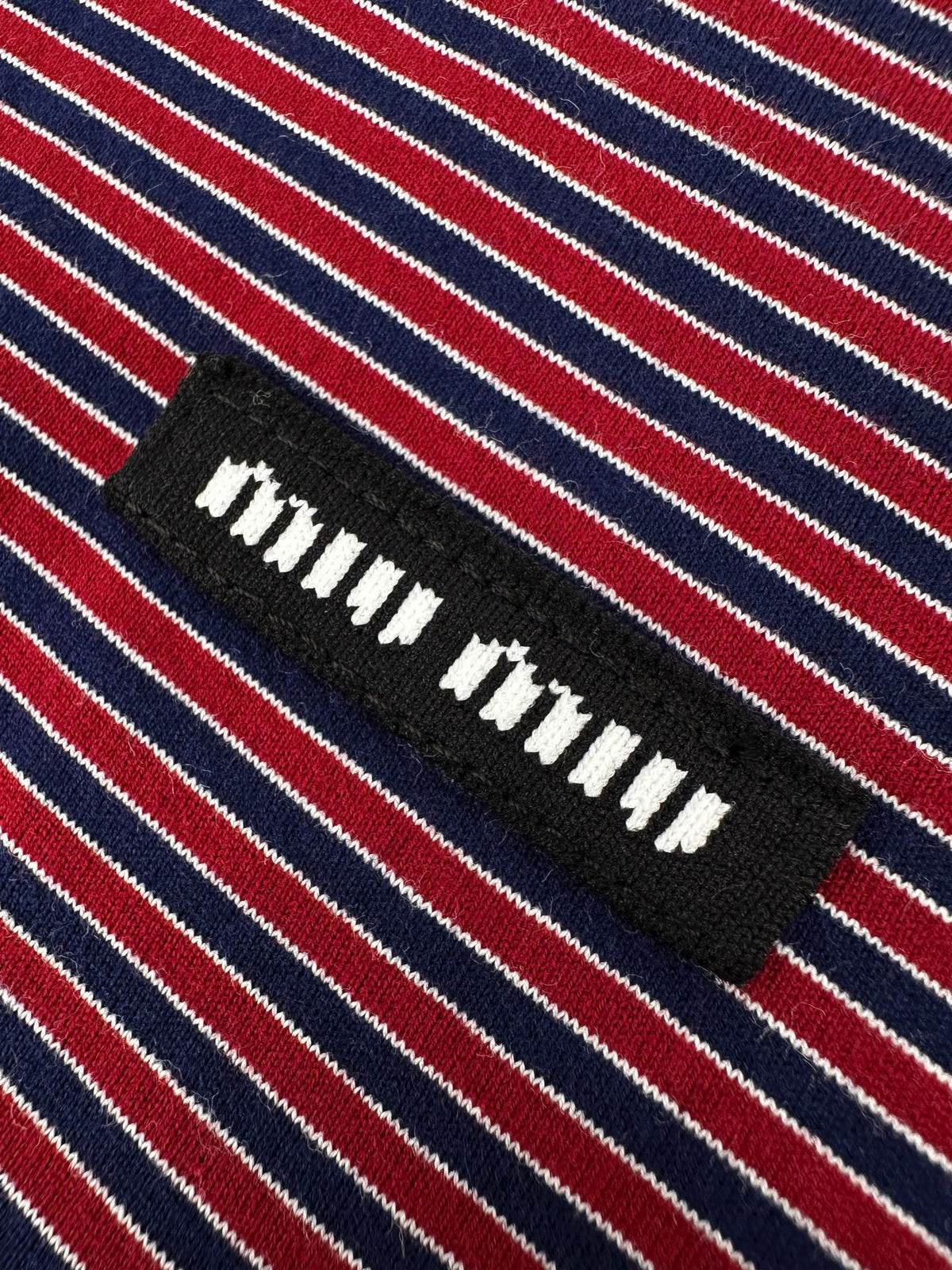 2026 New Model MM Logo Striped Henry Collar Long Sleeve (CC7017-A75)