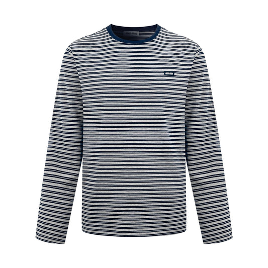 2026 New Model MM Logo Striped Long-Sleeved Shirt (CC7044-A70)