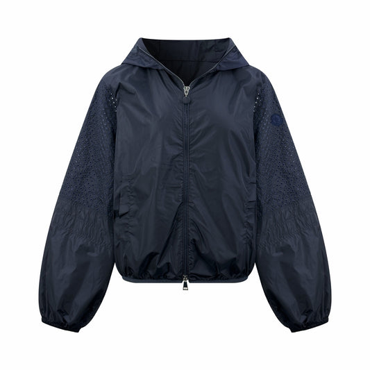 2026 Women's Mon Logo Hollowed-out Hooded Jacket (DD175)
