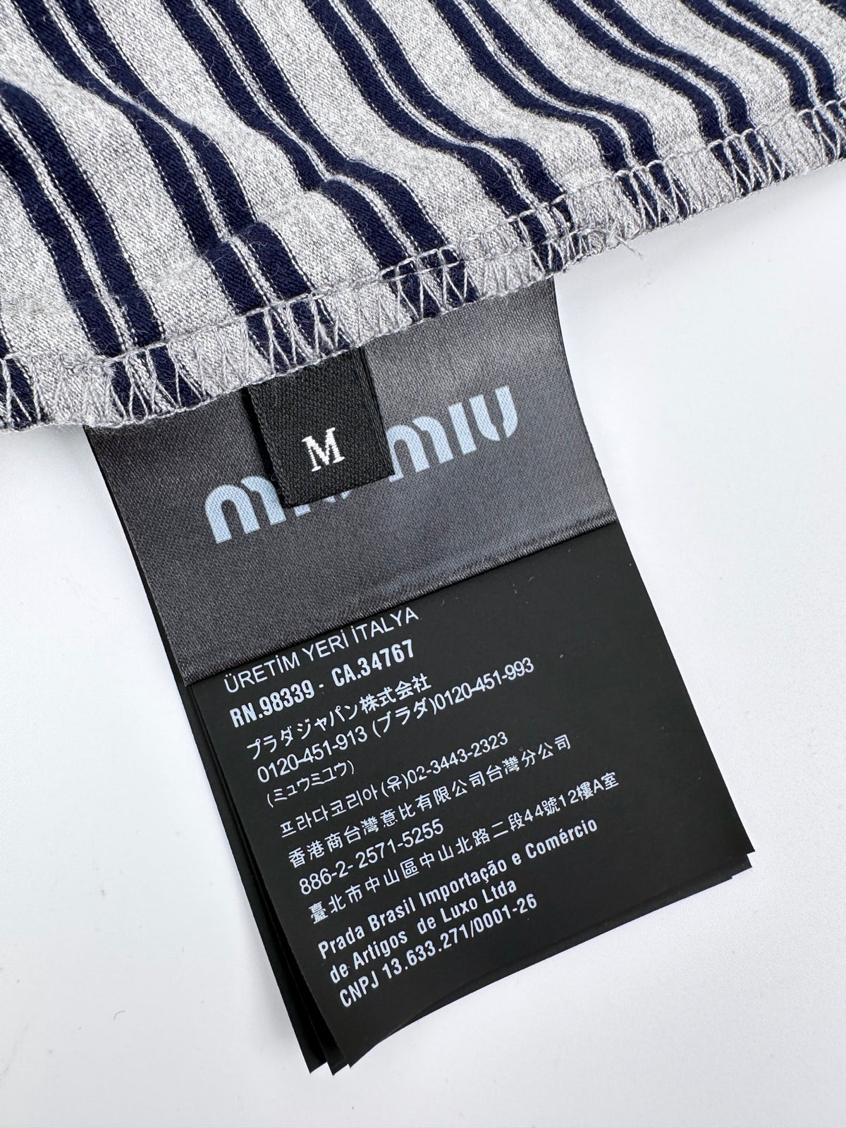 2026 Women's MM Logo Striped Long-Sleeved (FF844)
